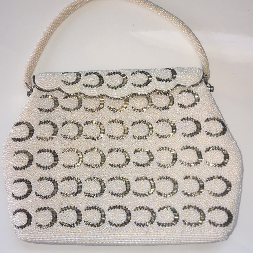 Vintage heavily beaded clutch
